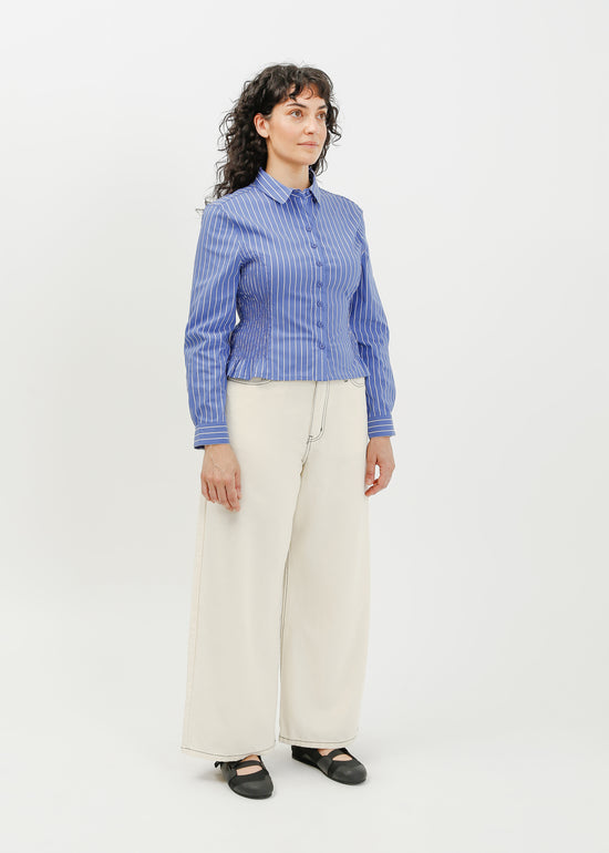 Tonya Shirt / Blue-White
