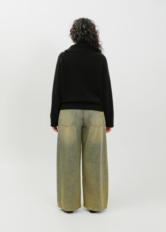 Alia Knit Sweat / Black