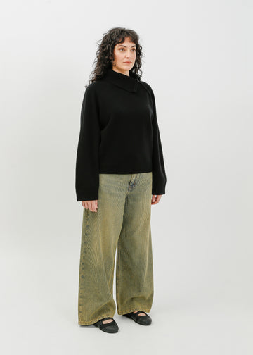 Alia Knit Sweat / Black