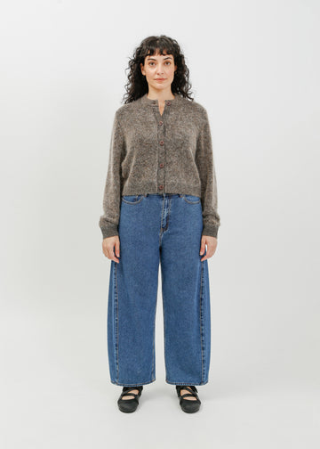 Gracie Knit Cardi / Black-Taupe