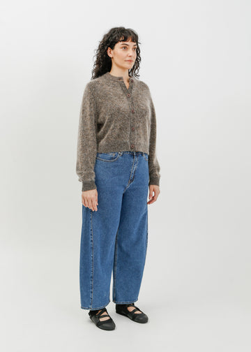 Gracie Knit Cardi / Black-Taupe