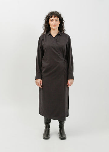 Vala Wrap Dress / Black