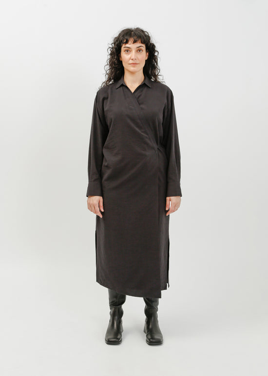 Vala Wrap Dress / Black