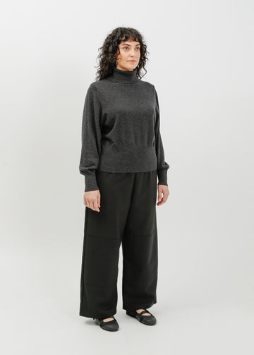 Benson Knit Top / Charcoal