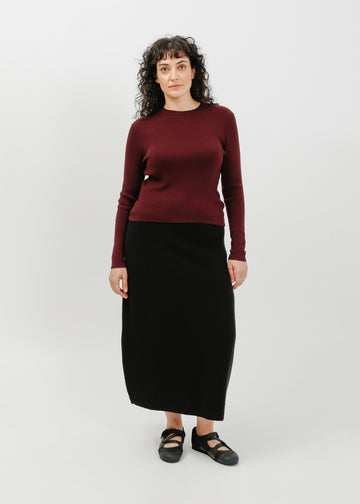 Leo Knit Skirt / Black