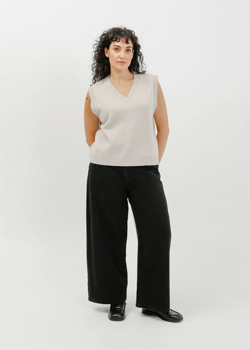 Zadie Knit Vest / Taupe Marle
