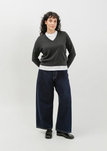 Nicolas Knit Top / Charcoal