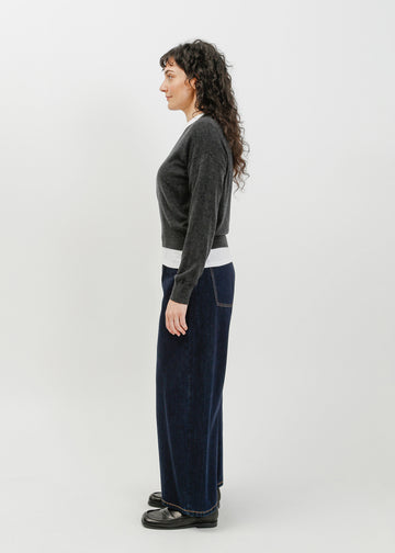 Nicolas Knit Top / Charcoal