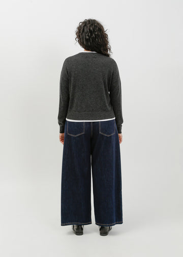 Nicolas Knit Top / Charcoal