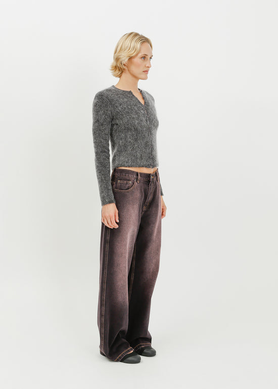 Lily Knit Cardi / Charcoal