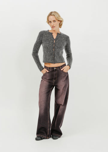 Lily Knit Cardi / Charcoal