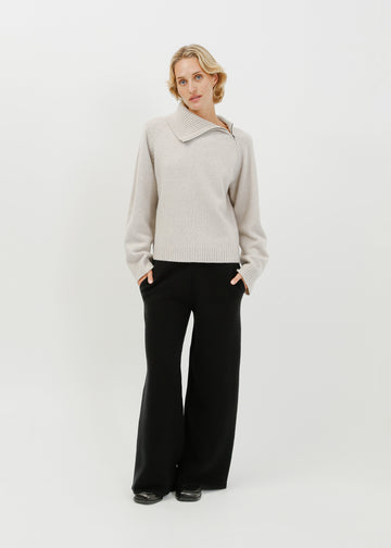 Alia Knit Sweat / Taupe Marle