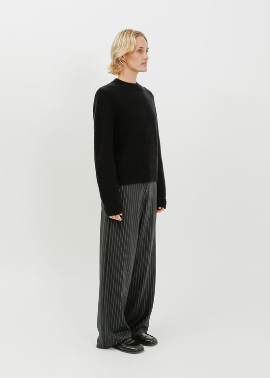 Waylen Knit Sweat / Black