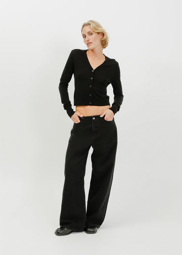 Rafi Knit Cardi / Black