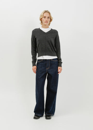 Nicolas Knit Top / Charcoal