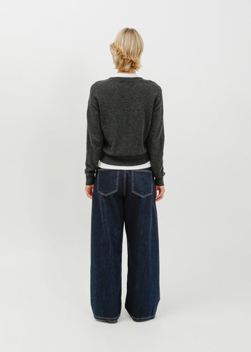 Nicolas Knit Top / Charcoal