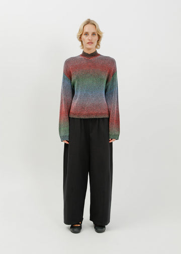 Myles Knit Sweat / Black Multi Gradient