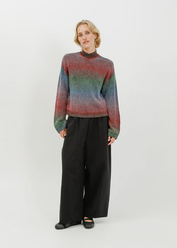 Myles Knit Sweat / Black Multi Gradient