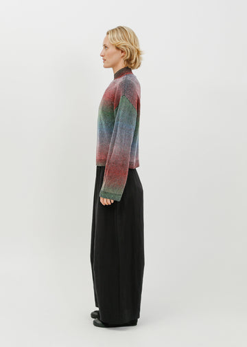 Myles Knit Sweat / Black Multi Gradient