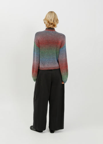 Myles Knit Sweat / Black Multi Gradient