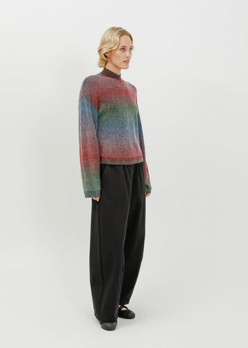 Myles Knit Sweat / Black Multi Gradient