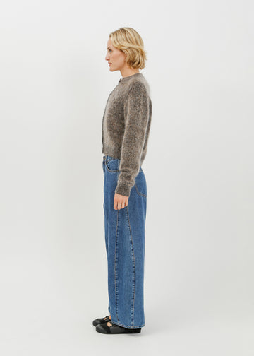 Gracie Knit Cardi / Black-Taupe