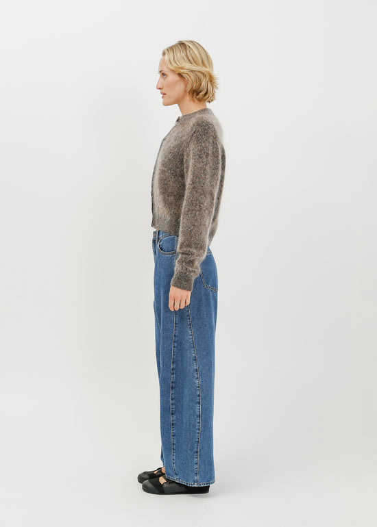 Gracie Knit Cardi / Black-Taupe