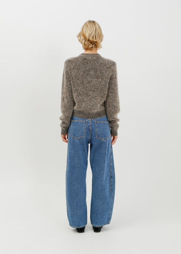 Gracie Knit Cardi / Black-Taupe