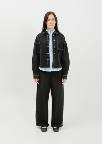 Ramona Denim Shirt / Washed Black