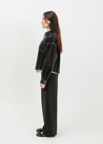 Ramona Denim Shirt / Washed Black