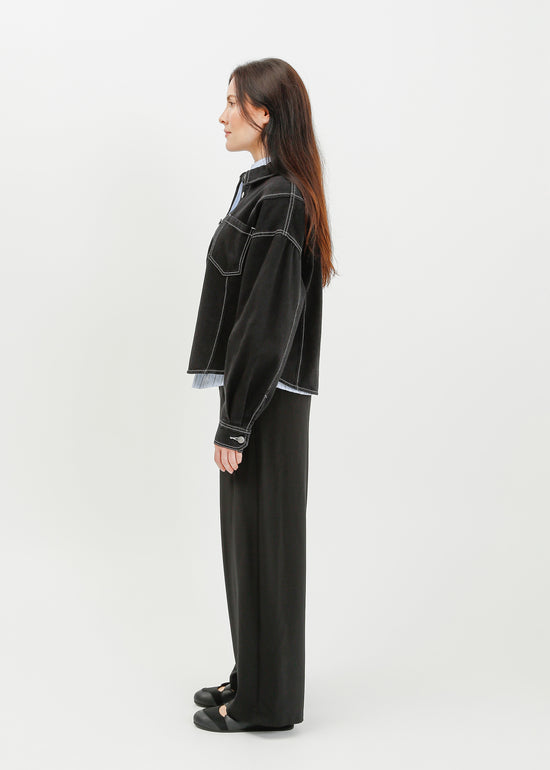 Ramona Denim Shirt / Washed Black