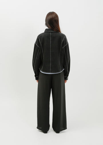 Ramona Denim Shirt / Washed Black