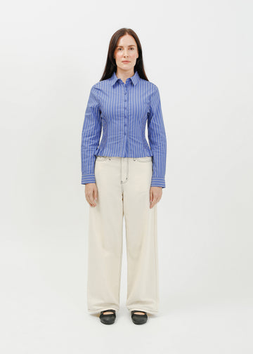 Tonya Shirt / Blue-White