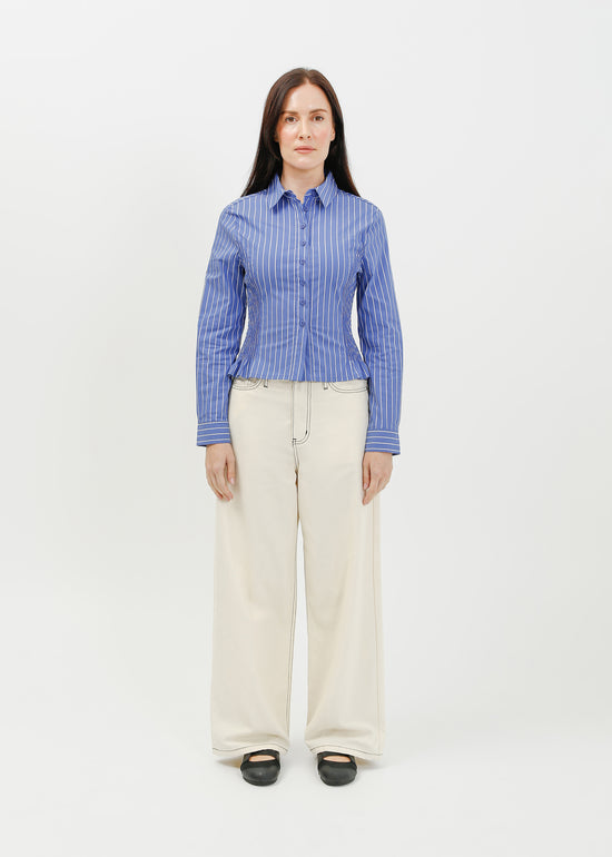 Tonya Shirt / Blue-White
