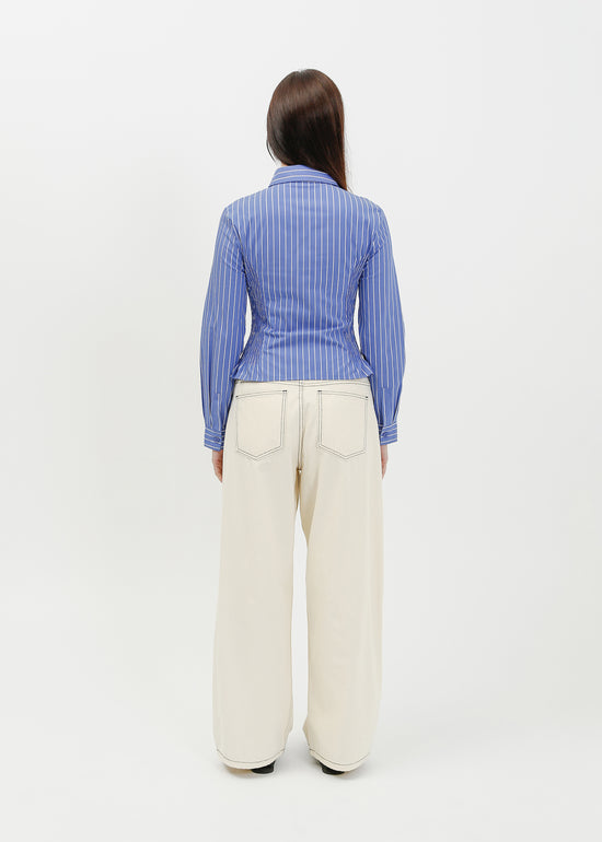 Tonya Shirt / Blue-White