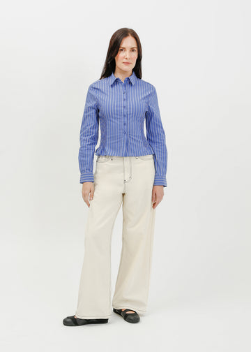 Tonya Shirt / Blue-White