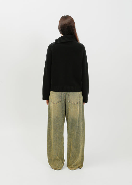 Alia Knit Sweat / Black