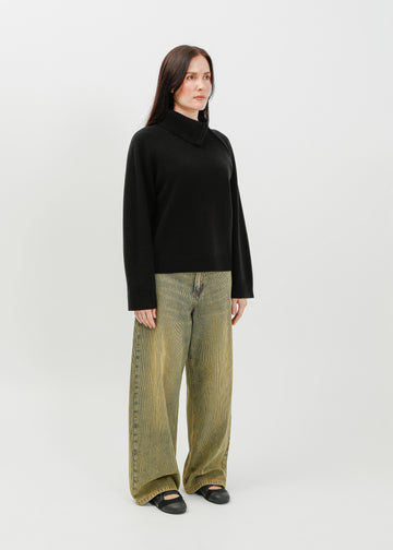 Alia Knit Sweat / Black