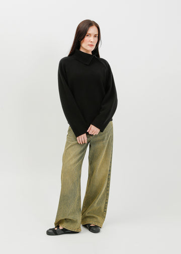 Alia Knit Sweat / Black