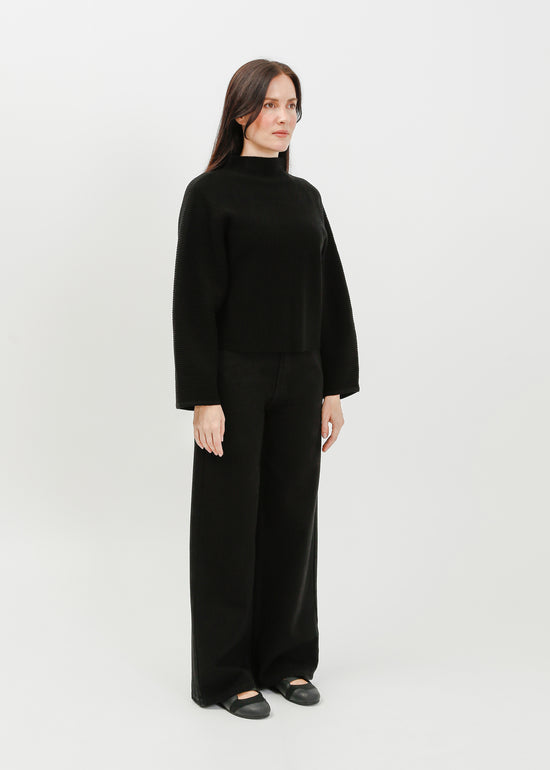 Bonnie Knit Sweat / Black