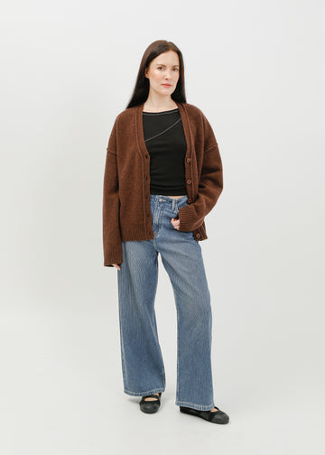Leroy Knit Cardi / Espresso