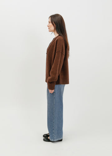 Leroy Knit Cardi / Espresso