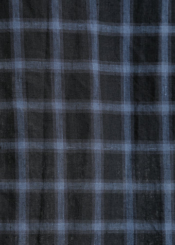DION DRESS / BLACK-TEAL