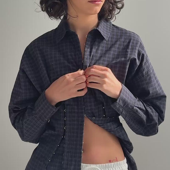 Darwin Shirt / Black-Navy Check - 
Black Navy Check (image 2)