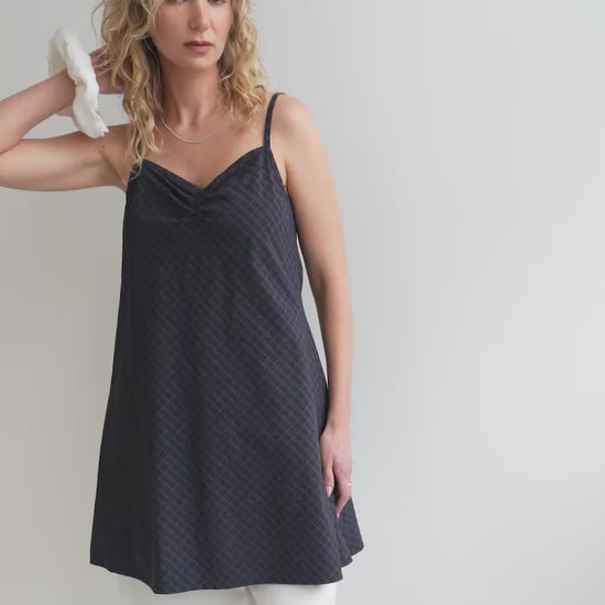 Cedar Dress / Black-Navy Check - 
Black Navy Check (image 2)