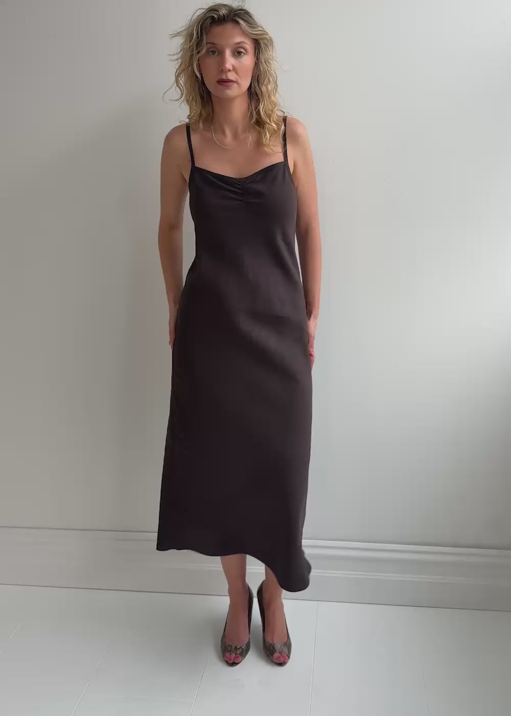 Helena Dress / Dark Chocolate - 
Dark Chocolate (image 2)