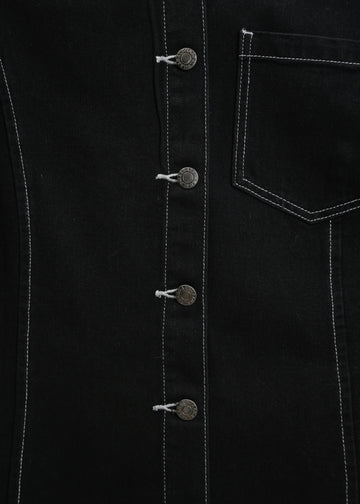 Ramona Denim Shirt / Washed Black