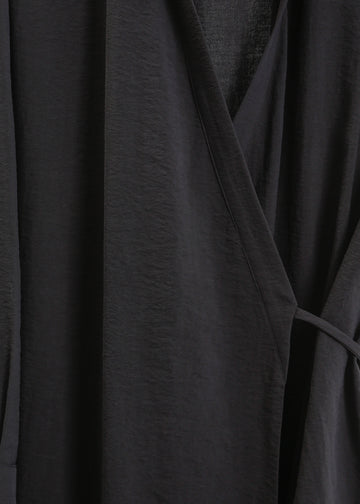 Vala Wrap Dress / Black